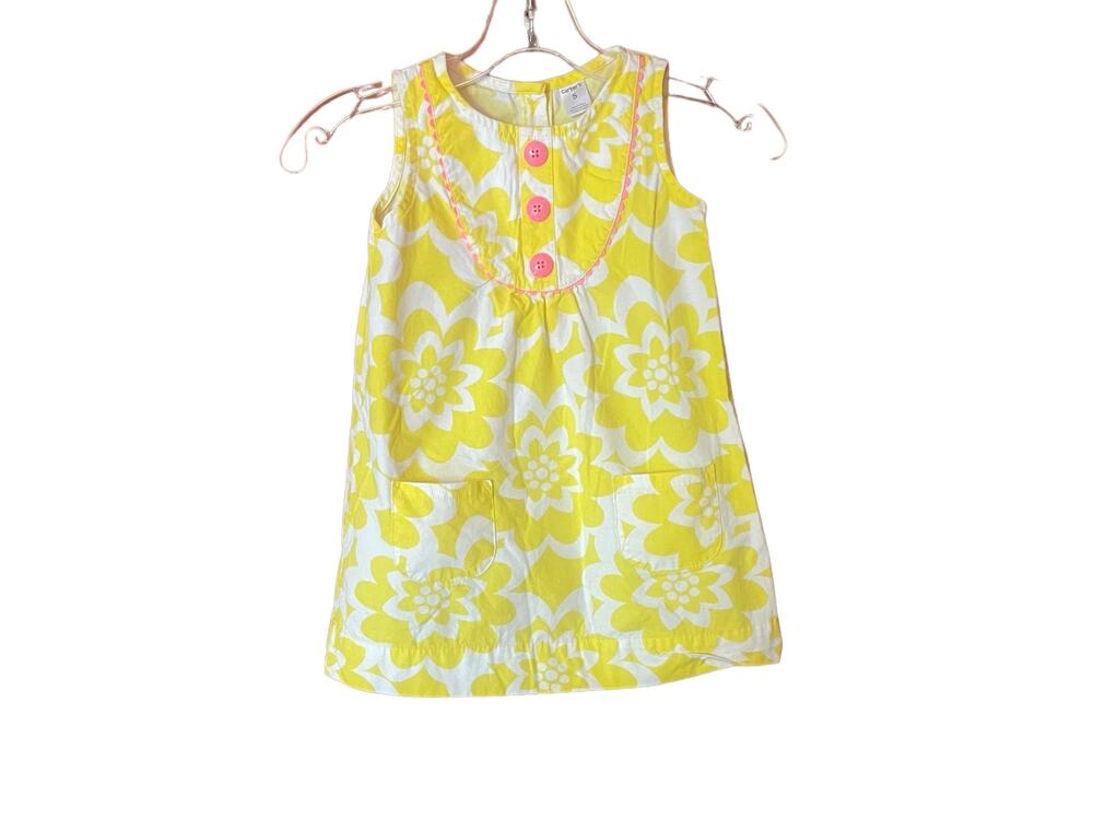 Carter's Yellow Floral Dress Sz 5